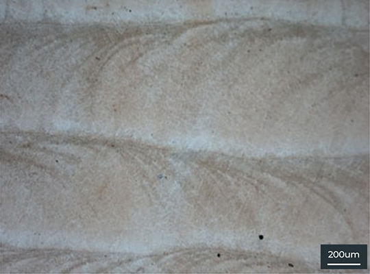 200μm microstructure of Ni-based alloy IN625