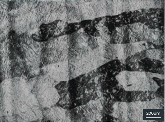 200μm microstructure of Ti-based alloy Ti64