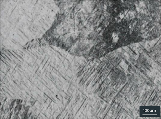 100μm microstructure of Ti-based alloy Ti64